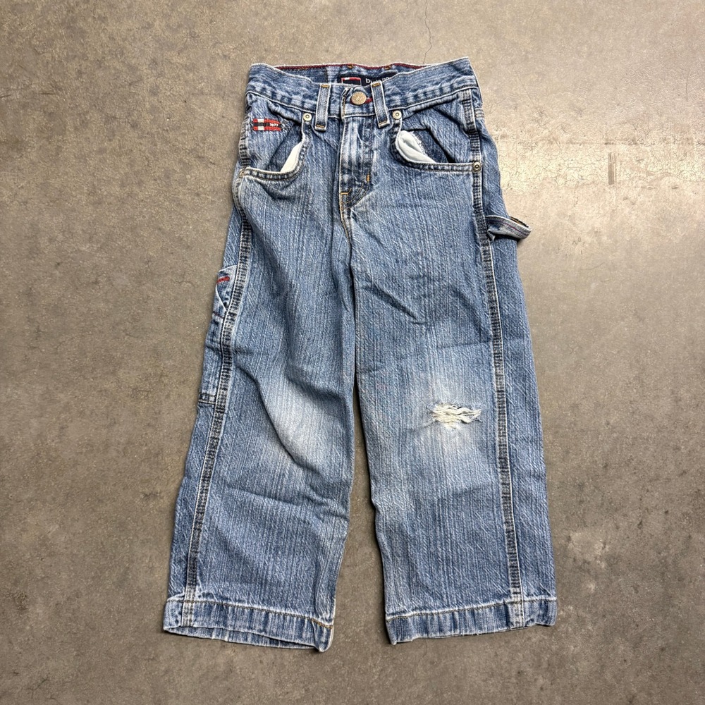 Bugle Boy Jean Company Boys Carpenter Jeans Blue Denim Size 5R 10663612